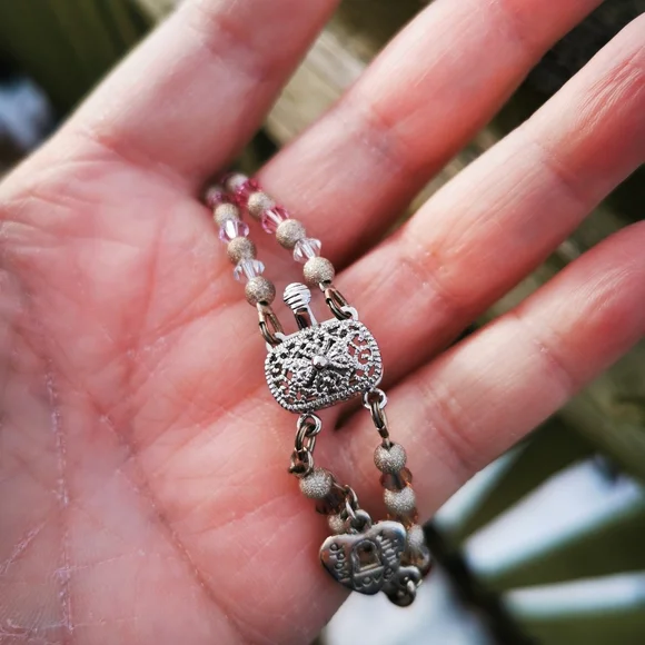 Rainbow Crystal Double Strand Bracelet - Picture 10 of 15